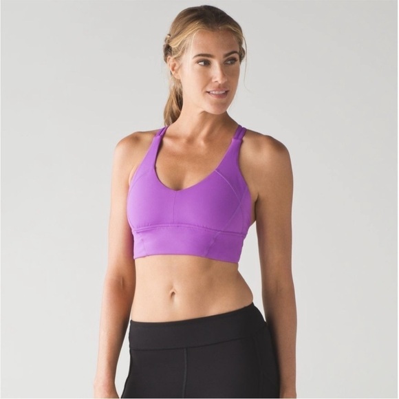 Lululemon As You Like Bra Sports Bra Size 2 Moonlit Magenta Purple - Picture 4 of 10